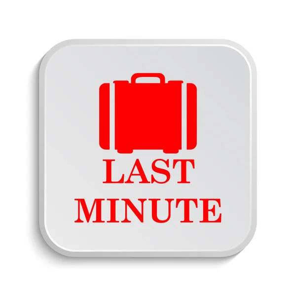 Last Minute Icon Internet Button White Background — Stock Photo, Image