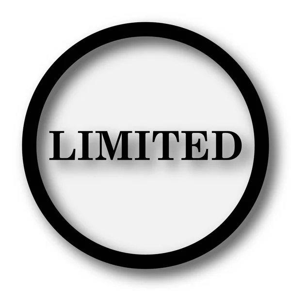 Limited Icon Internet Button White Background — Stock Photo, Image