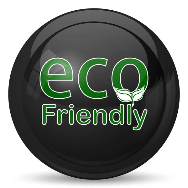 Иконка Eco Friendly Кнопка Интернет Белом Фоне — стоковое фото