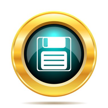 Simge kaydetmek. Beyaz arka plan üzerinde Internet düğmesi