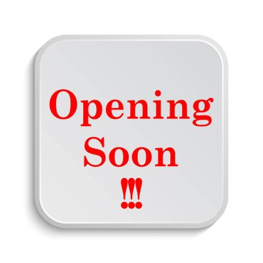 Yakında simge açılıyor. Beyaz arka plan üzerinde Internet düğmesi