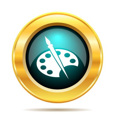 Resim simge. Beyaz arka plan üzerinde Internet düğmesi