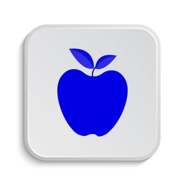 Elma simgesi. Beyaz arka plan üzerinde Internet düğmesi