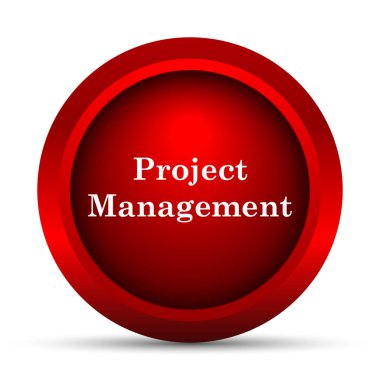 Proje Yönetimi simgesi. Beyaz arka plan üzerinde Internet düğmesi