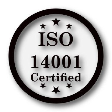 ISO14001 simgesi. Beyaz arka plan üzerinde Internet düğmesi