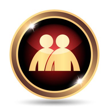 Forum simgesi. Beyaz arka plan üzerinde Internet düğmesi