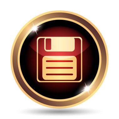 Simge kaydetmek. Beyaz arka plan üzerinde Internet düğmesi