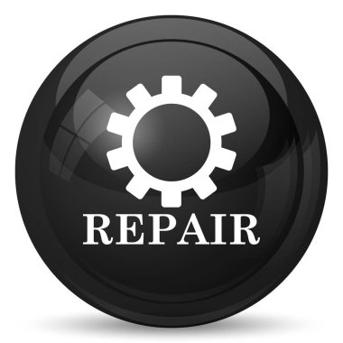 Onarım simgesi. Beyaz arka plan üzerinde Internet düğmesi