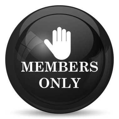 Üyeler tek simgesi. Beyaz arka plan üzerinde Internet düğmesi