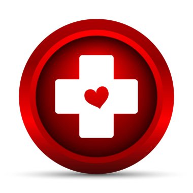 Kalp simgesi ile çapraz. Beyaz arka plan üzerinde Internet düğmesi