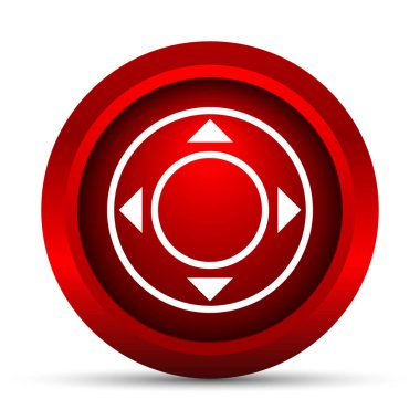 Oyun çubuğu simgesi. Beyaz arka plan üzerinde Internet düğmesi