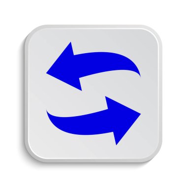 Simge değiştir. Beyaz arka plan üzerinde Internet düğmesi