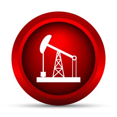 Petrol pompa simgesi. Beyaz arka plan üzerinde Internet düğmesi