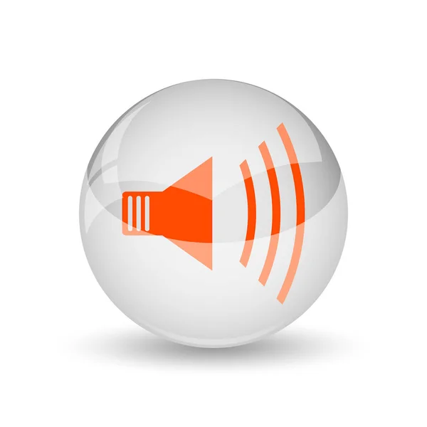 Speaker Icon Internet Button White Background — Stock Photo, Image