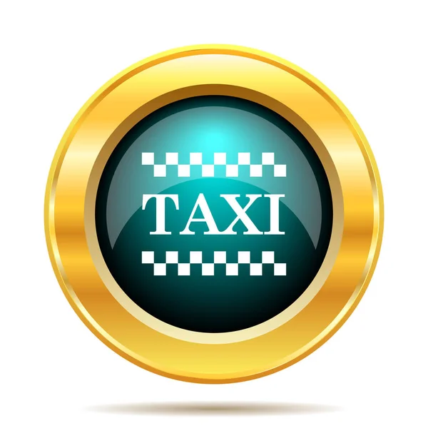 Taxi Icon Internet Button White Background — Stock Photo, Image