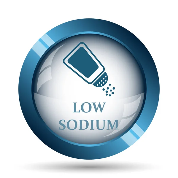 Low Sodium Icon Internet Button White Background — Stock Photo, Image