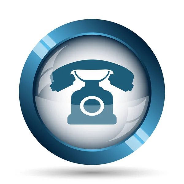 Значком Телефону Інтернет Кнопки Білому Тлі — стокове фото