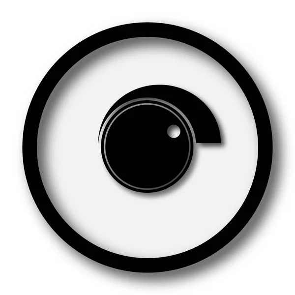 Ikona Regulacja Głośności Przycisk Internet Białym Tle — Zdjęcie stockowe
