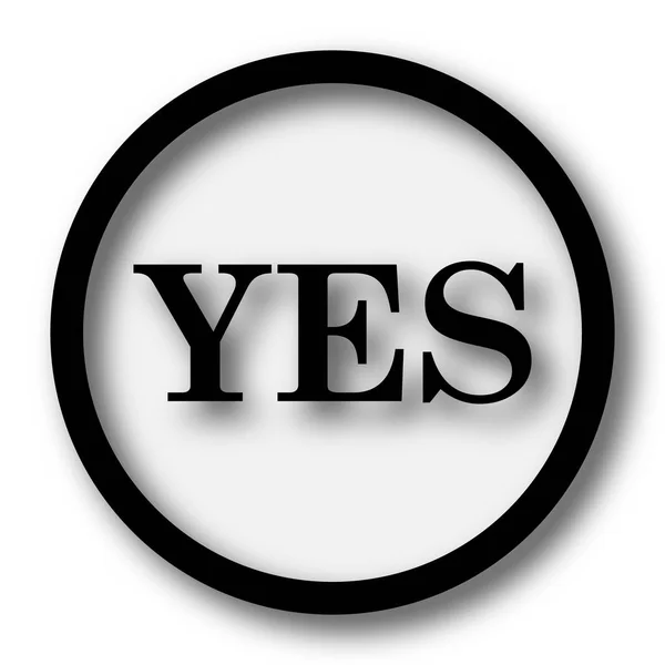 Yes icon — Stock Photo, Image