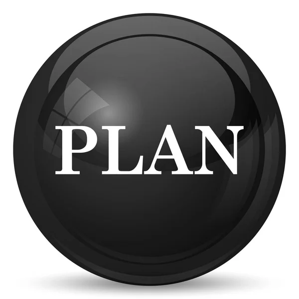 Ícone Plano Botão Internet Fundo Branco — Fotografia de Stock