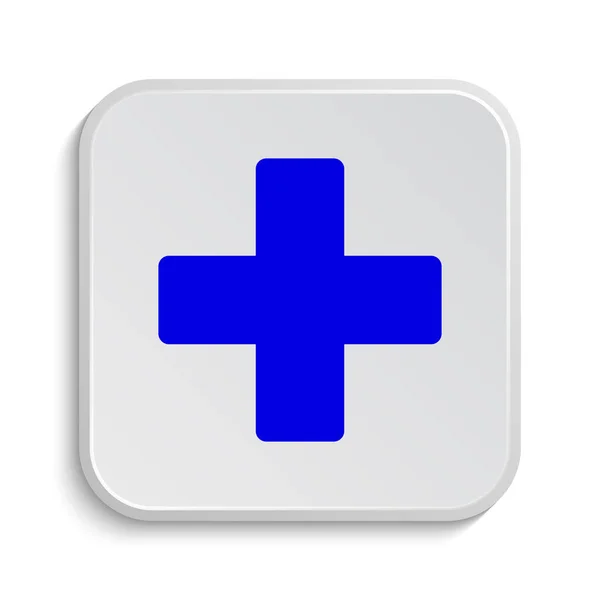 Medical Cross Icon Internet Button White Background — Stock Photo, Image