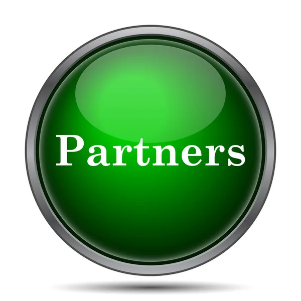 Partners Icon Internet Button White Background — Stock Photo, Image