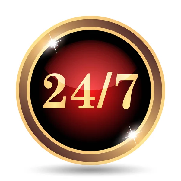 24 7 pictogram — Stockfoto
