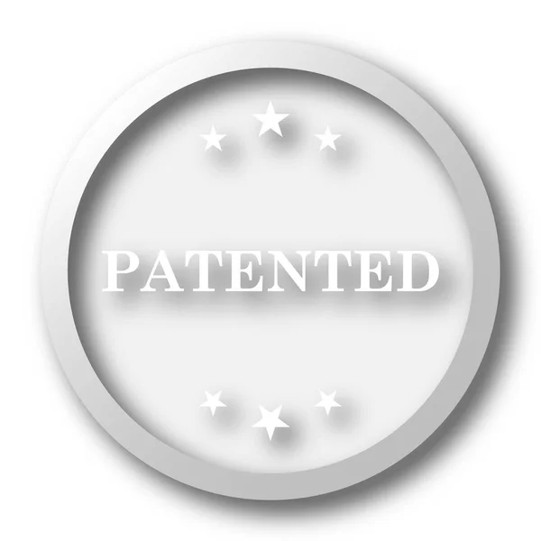 Patentované Ikona Internet Tlačítko Bílém Pozadí — Stock fotografie