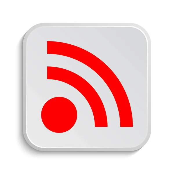 Rss Sign Icon Internet Button White Background — Stock Photo, Image