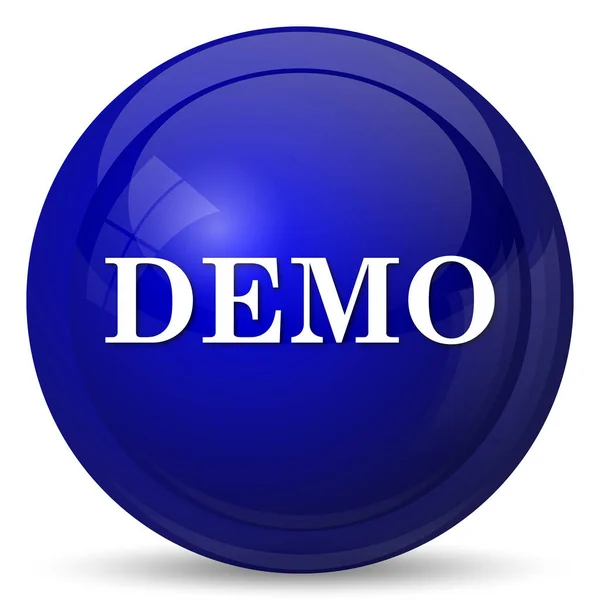 Demo Icon Internet Button White Background — Stock Photo, Image