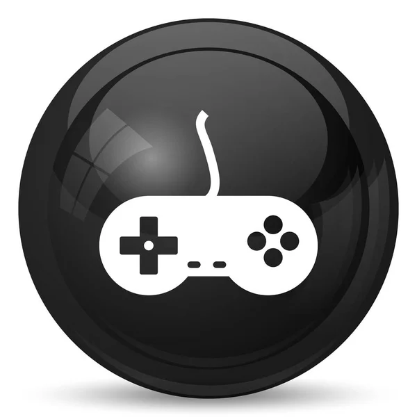 Gamepad Ikonra Internet Gomb Fehér Háttér — Stock Fotó