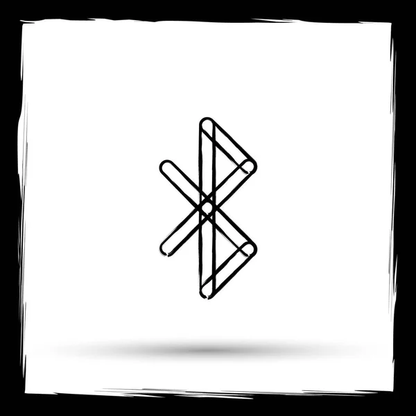 Ikona služby Bluetooth — Stock fotografie