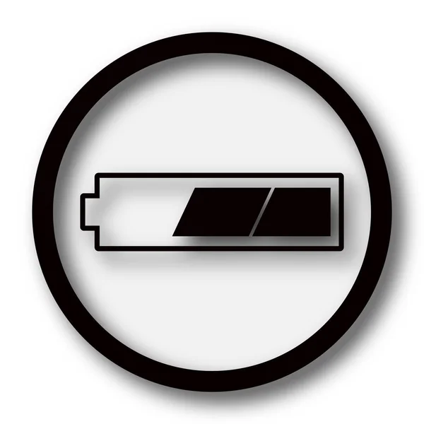 2 thirds charged battery icon — Stock Photo, Image