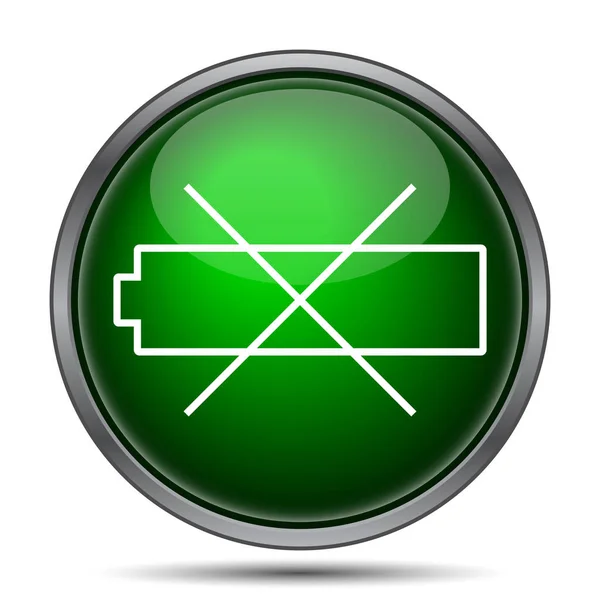 Lege batterijpictogram — Stockfoto