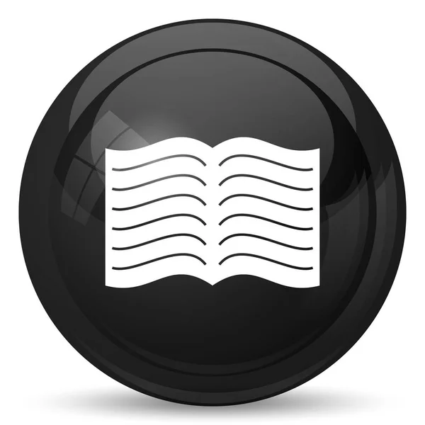 Book Icon Internet Button White Background — Stock Photo, Image