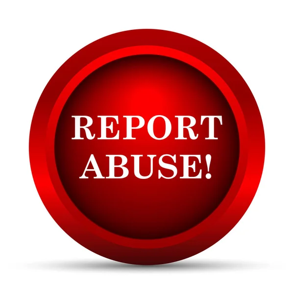 Report Abuse Icon Internet Button White Background — Stock Photo, Image