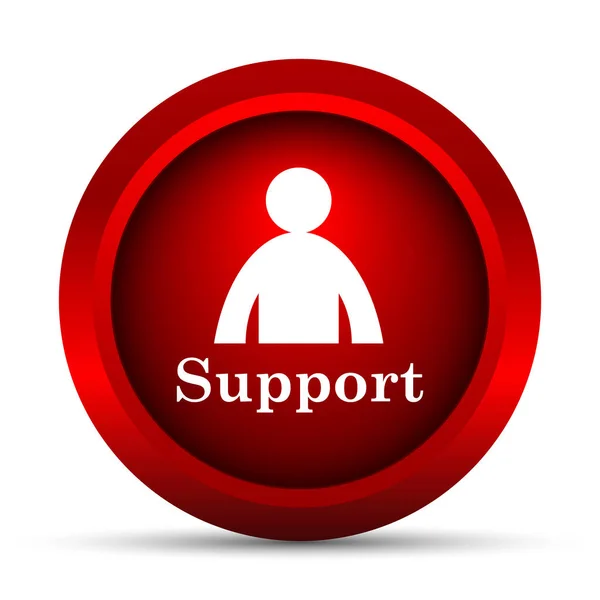 Support icon. Internet button on white background