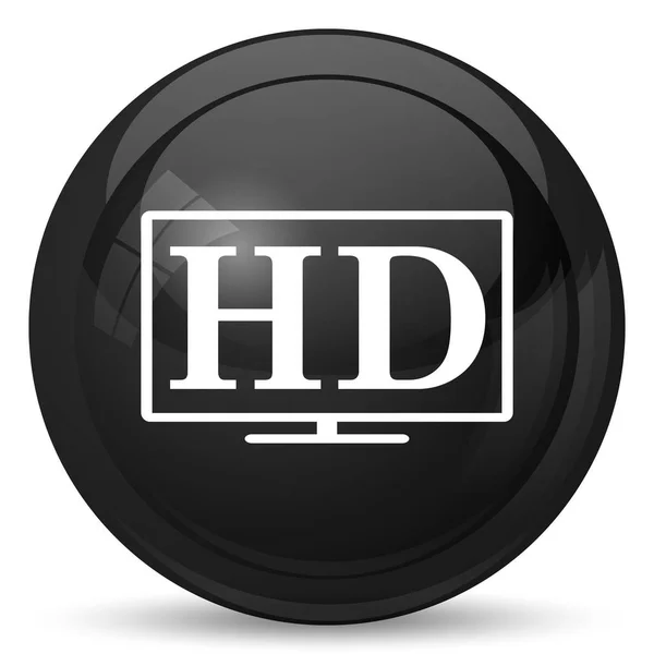 テレビのアイコン 白い背景の上のインター ネット ボタン — ストック写真