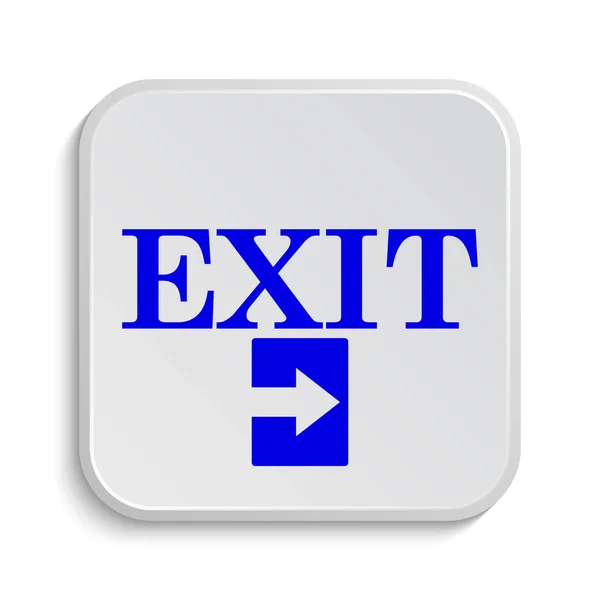 Exit Symbol Internet Taste Auf Weißem Hintergrund — Stockfoto