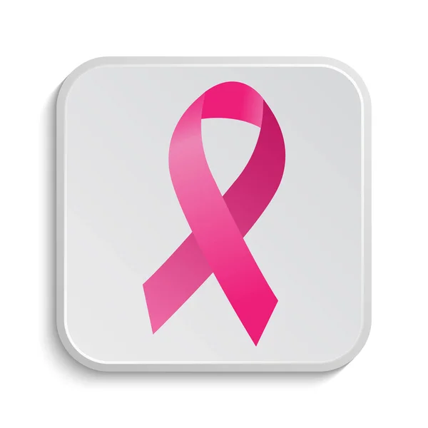 Breast Cancer Bandikon Internet Knappen Vit Bakgrund — Stockfoto