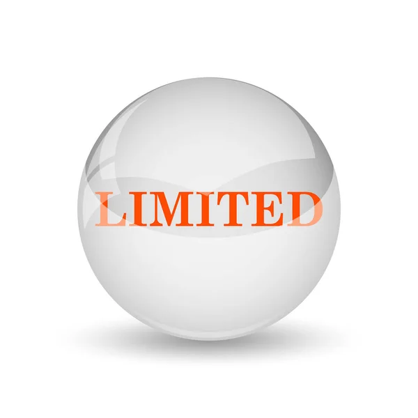 Limited Icon Internet Button White Background — Stock Photo, Image