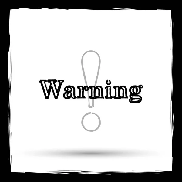 Warning icon — Stock Photo, Image