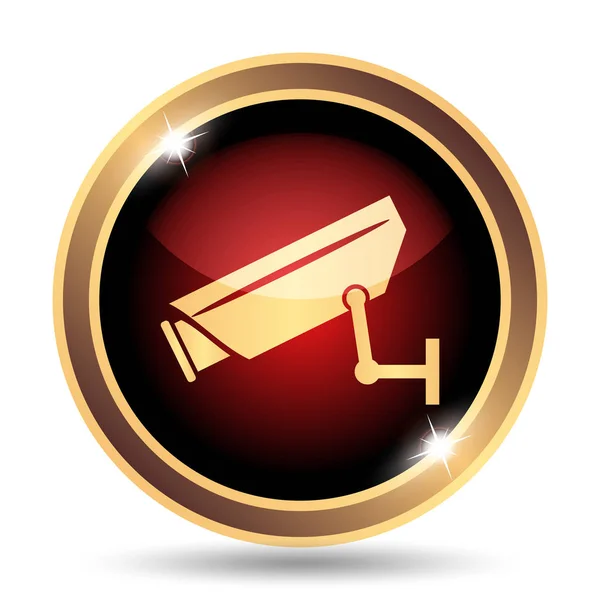 Surveillance Camera Icon Internet Button White Background — Stock Photo, Image