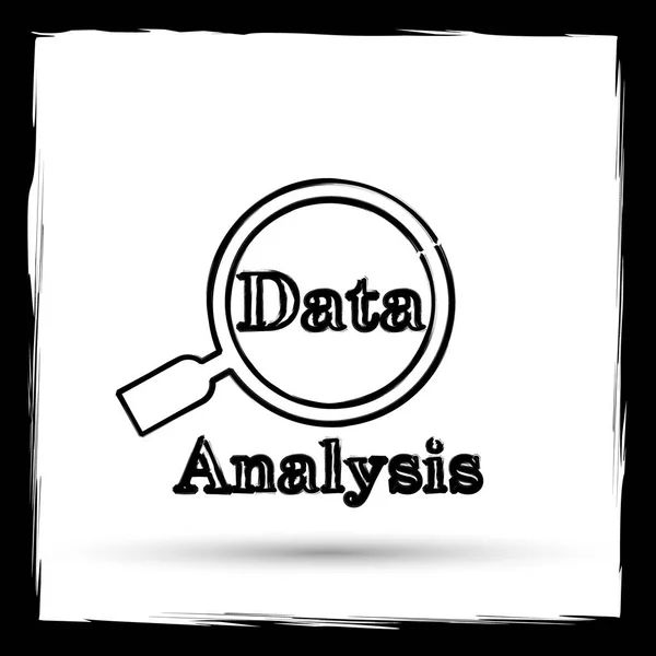 Ícone de análise de dados — Fotografia de Stock