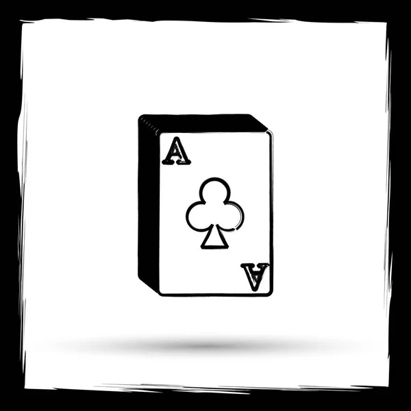 Icona del mazzo di carte — Foto Stock