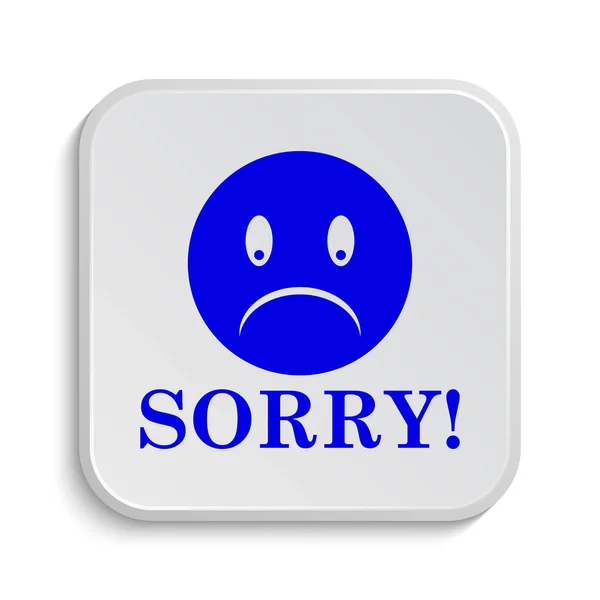 Sorry Icon Internet Button White Background — Stock Photo, Image