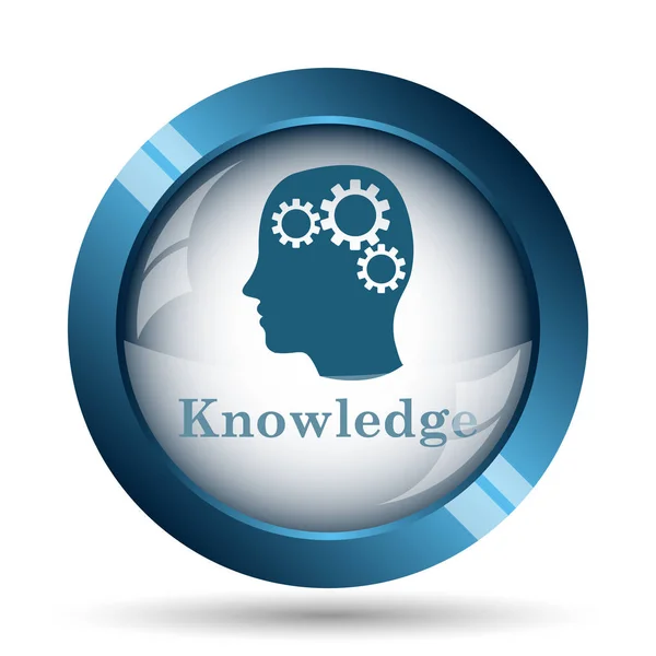 Knowledge icon. Internet button on white background