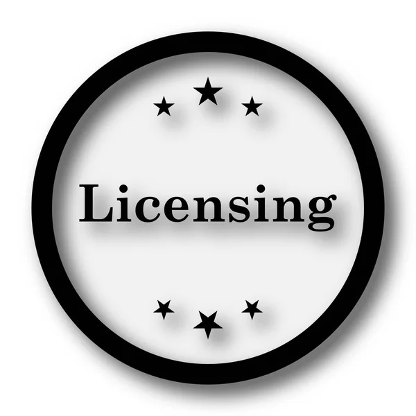 Иконка лицензирования — стоковое фото
