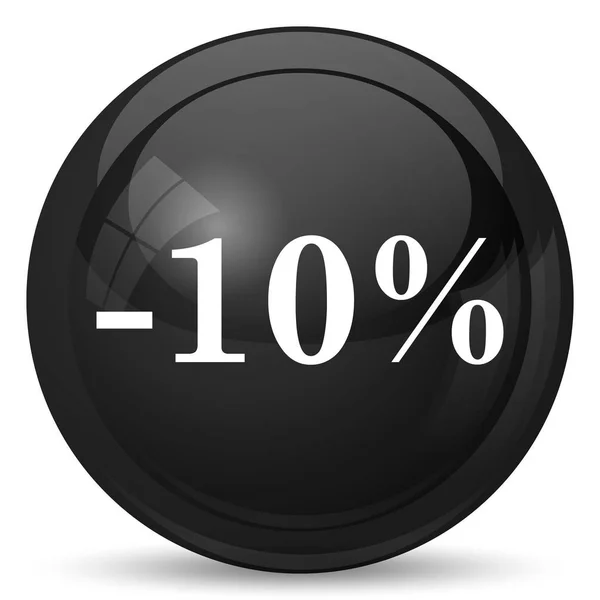 10% の割引のアイコン — ストック写真
