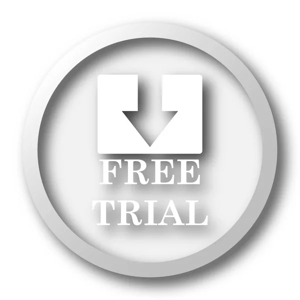 Иконка Бесплатного Суда Кнопка Интернет Белом Фоне — стоковое фото